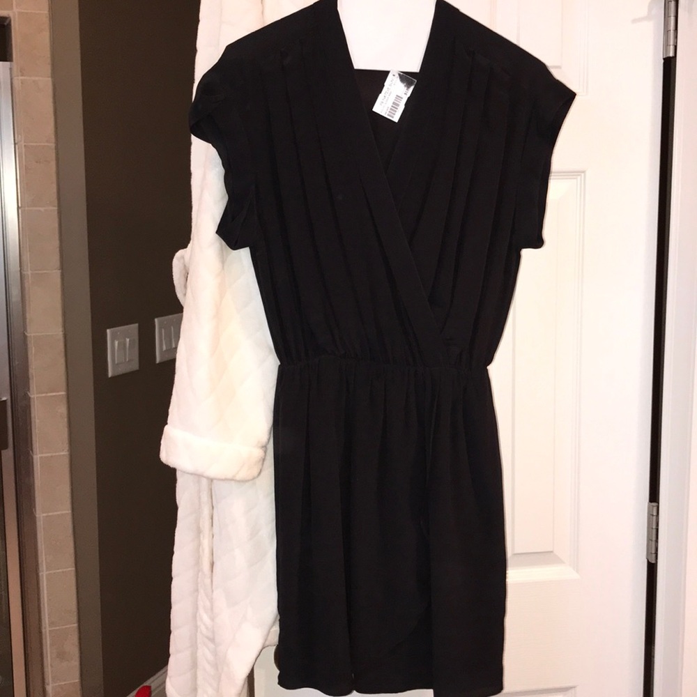 NWT Lavender Brown 💗😍 black dress silk size XS